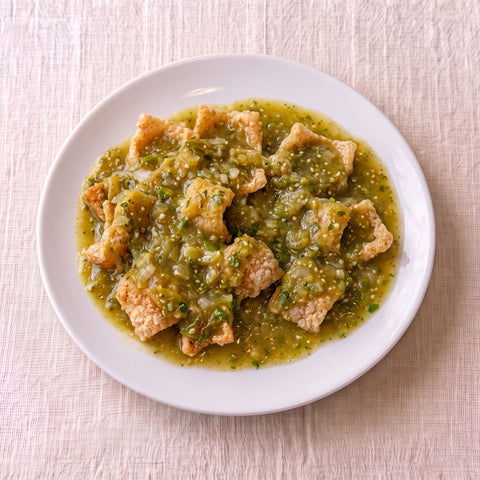 Chicharrón en salsa verde