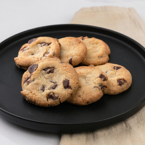 galletas horneadas con chispas de chocolate
