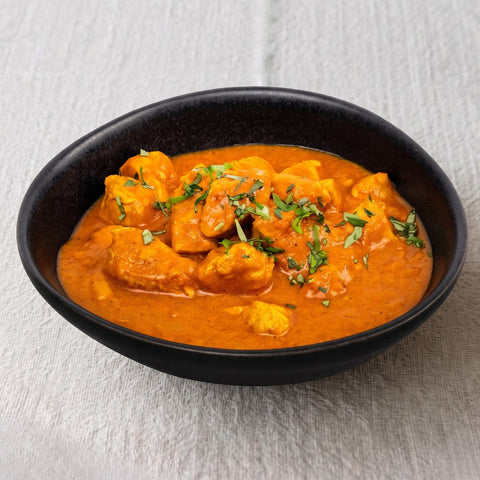 Vista angular pollo tikka masala