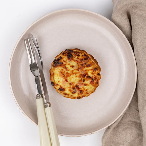Vista cenital quiche lorraine central