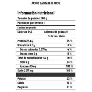 Arroz basmati blanco - Image 3