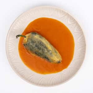 Chile relleno de queso