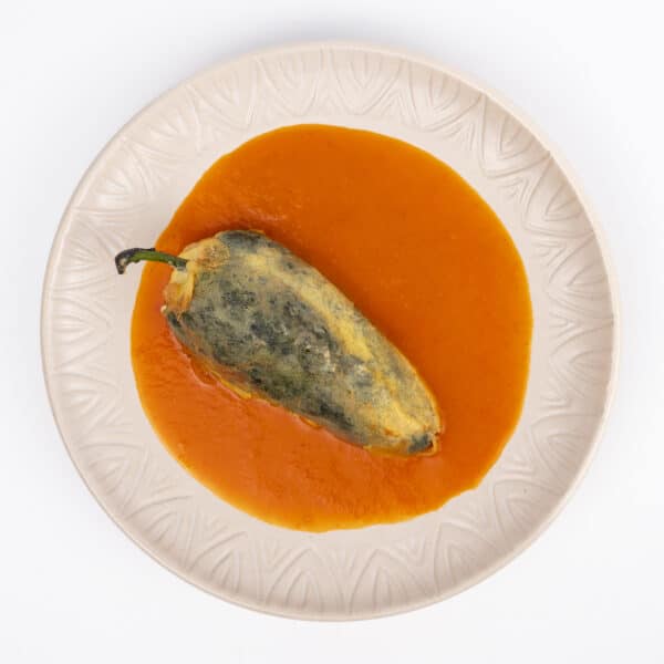 Chile relleno de queso