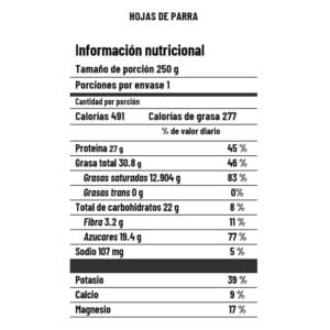 Hojas de parra 200g - Image 2