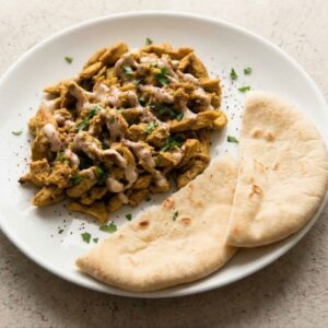 Shawarma de pollo con pan pita - 250g