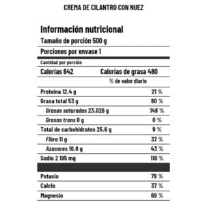 Crema de cilantro con nueces - Image 3