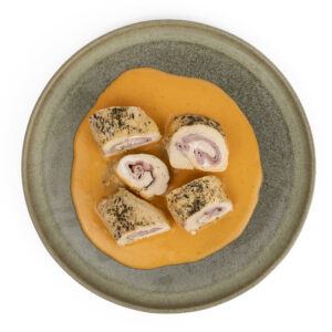 Rollo de pechuga de pollo relleno de jamón y queso 250g