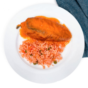 Chile relleno de queso con arroz rojo 400g